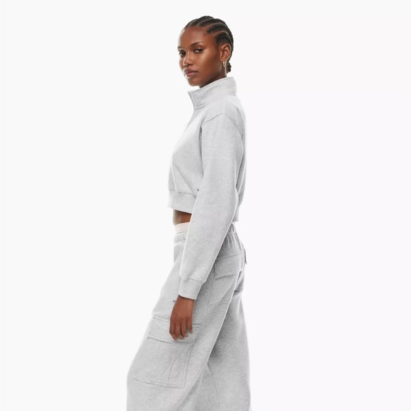 Aritzia Tna Cozy Fleece Perfect 1/4 Zip Sweatshirt - Picture 6 of 11